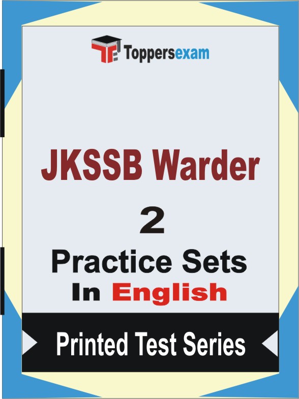 JKSSB Warder Book in English - Question Paper / Practice Set