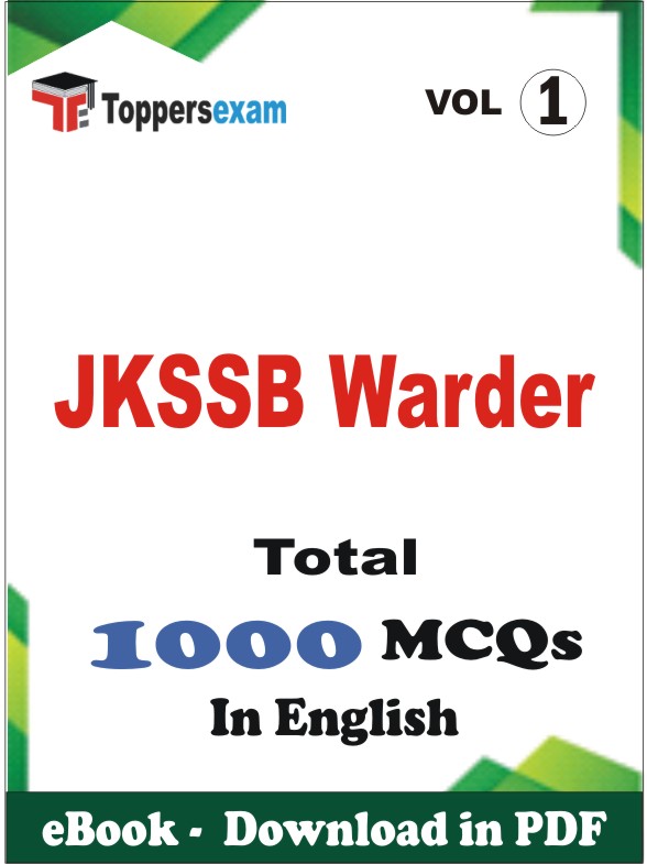 JKSSB Warder PDF Book In English - MCQ / Objective Questions (VOL.1)