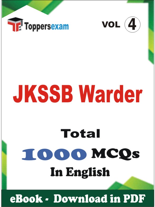 JKSSB Warder PDF Book In English - MCQ / Objective Questions (VOL.4)