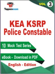 KEA KSRP Police Constable Test Book PDF In English - Mock Test/Practice Set (VOL.3)