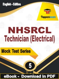 NHSRCL Technician (Electrical) Test PDF Book In English - Practice Set