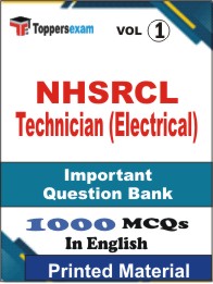 NHSRCL Technician (Electrical) Book in English - Objective MCQ (VOL.1)
