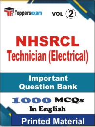 NHSRCL Technician (Electrical) Book in English - Objective MCQ (VOL.2)