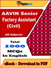 EBook of AAVIN Senior Factory Assistant (Civil) Exam, PDF Format in English
