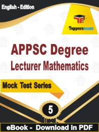 APPSC Degree Lecturer Mathematics PDF Book In English - Practice Set