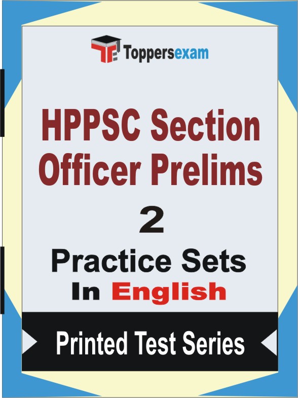 HPPSC Section Officer Prelims Book in English - Question Paper / Practice Set