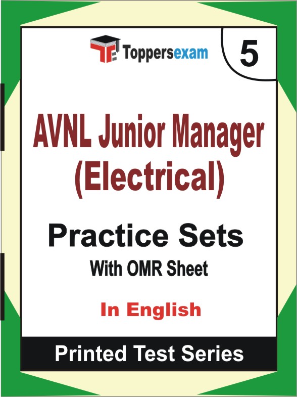 AVNL Junior Manager (Electrical) Book in English - Mock Test / Practice Set