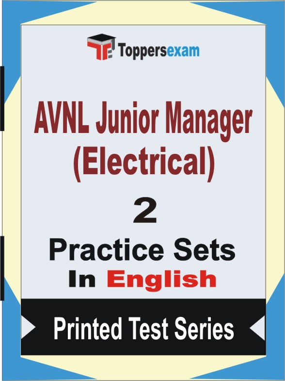 AVNL Junior Manager (Electrical) Book in English - Question Paper / Practice Set