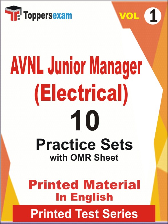 AVNL Junior Manager (Electrical) Book in English - Practice Set (VOL.1)