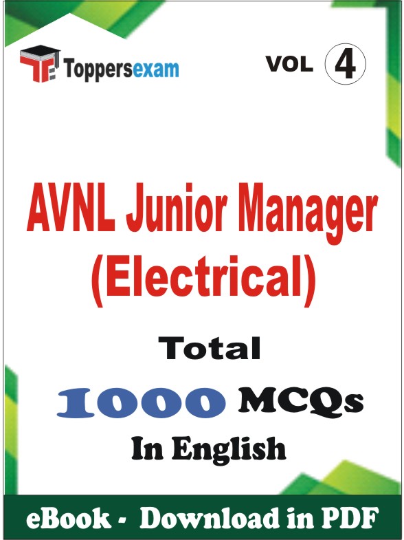 AVNL Junior Manager (Electrical) PDF Book In English - MCQ / Objective Questions (VOL.4)