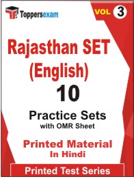 Rajasthan SET (English) Book in Hindi - Practice Set (VOL.3)