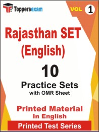 Rajasthan SET (English) Book in English - Practice Set (VOL.1)