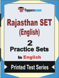 Rajasthan SET (English) Book in English - Question Paper / Practice Set