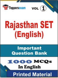 Rajasthan SET (English) Book in English - Objective MCQ (VOL.1)