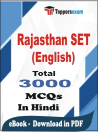 Rajasthan SET (English) PDF Book In Hindi - MCQ / Objective Questions
