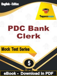 PDC Bank Clerk PDF Book In English - Practice Set