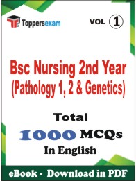 Bsc Nursing 2nd Year (Pathology 1, 2 & Genetics) PDF Book in English - MCQ / Objective Questions (VOL.1)