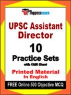 UPSC Assistant Director Test Book in English - Practice Set