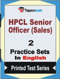 HPCL Senior Officer (Sales) Book in English - Question Paper / Practice Set
