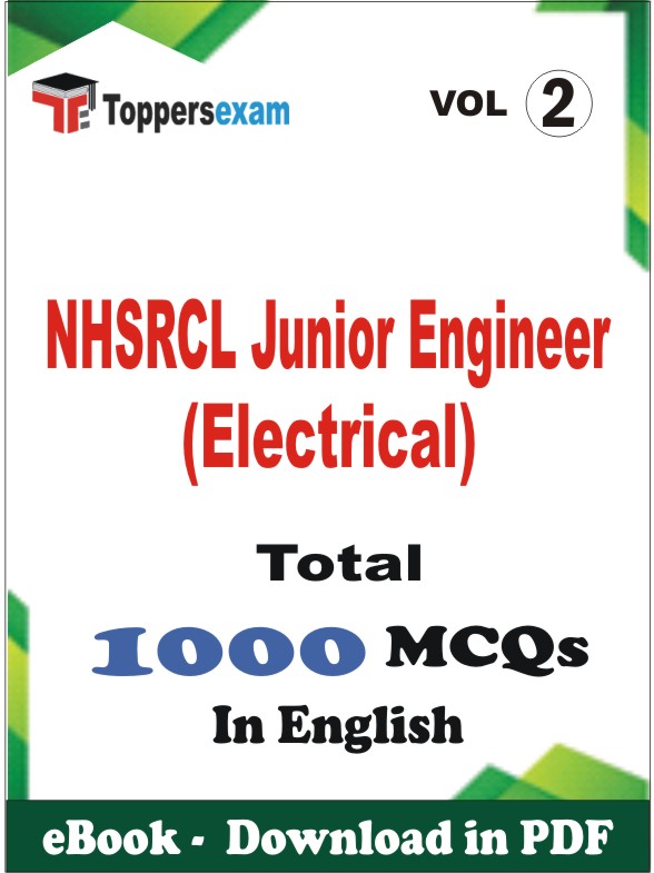 NHSRCL Junior Engineer (Electrical) PDF Book In English - MCQ / Objective Questions (VOL.2)