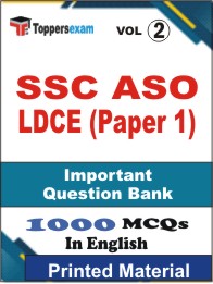 SSC ASO LDCE (Paper 1) Book in English - Objective MCQ (VOL.2)