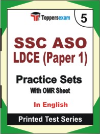 SSC ASO LDCE (Paper 1) Book in English - Mock Test / Practice Set