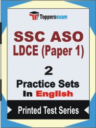 SSC ASO LDCE (Paper 1) Book in English - Question Paper / Practice Set