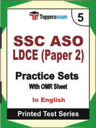 SSC ASO LDCE (Paper 2) Book in English - Mock Test / Practice Set