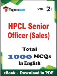 HPCL Senior Officer (Sales) PDF Book In English - MCQ / Objective Questions (VOL.2)