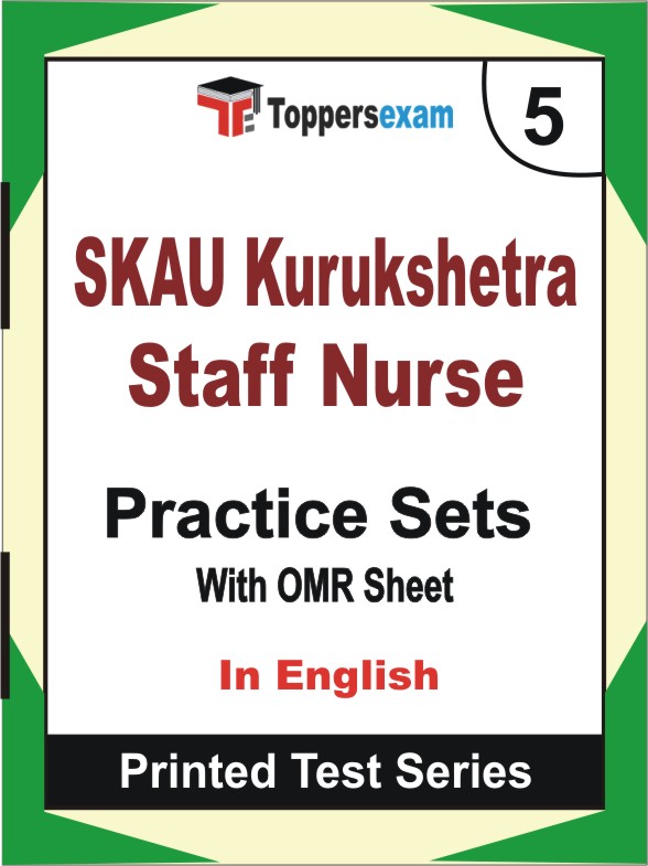 SKAU Kurukshetra Staff Nurse Book in English - Mock Test / Practice Set