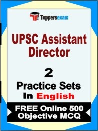 UPSC Assistant Director Exam Practice Set Book in English