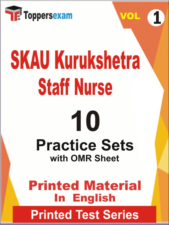 SKAU Kurukshetra Staff Nurse Book in English - Practice Set (VOL.1)