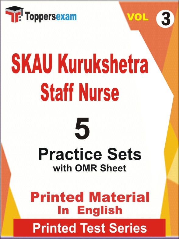 SKAU Kurukshetra Staff Nurse Book in English - Practice Set (VOL.3)