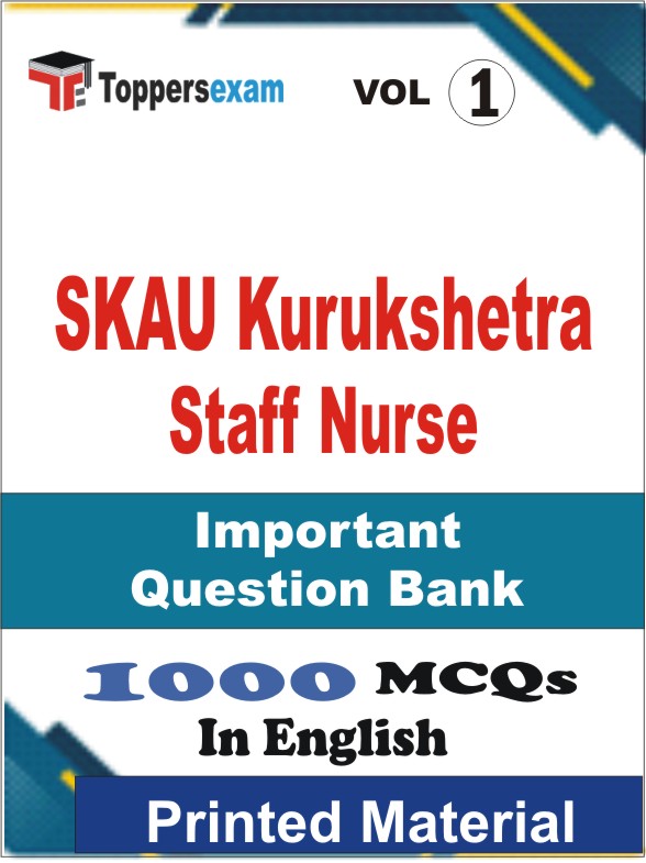 SKAU Kurukshetra Staff Nurse Book in English - Objective MCQ (VOL.1)