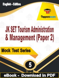 JK SET Tourism Administration & Management (Paper 2) Test PDF Book In English - Practice Set