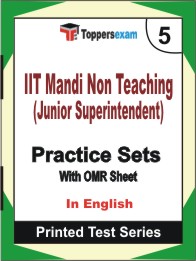 IIT Mandi Non Teaching (Junior Superintendent) Book in English - Mock Test / Practice Set