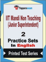 IIT Mandi Non Teaching (Junior Superintendent) Book in English - Question Paper / Practice Set