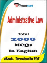Administrative Law PDF Book In English - MCQ / Objective Questions