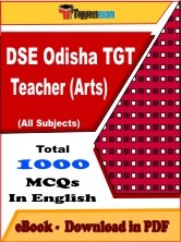 EBook of DSE Odisha TGT Teacher (Arts) Exam, PDF Format in English