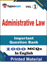 Administrative Law Book in English - Objective MCQ (VOL.1)