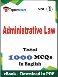 Administrative Law PDF Book In English - MCQ / Objective Questions (VOL.1)
