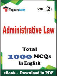 Administrative Law PDF Book In English - MCQ / Objective Questions (VOL.2)