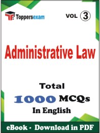 Administrative Law PDF Book In English - MCQ / Objective Questions (VOL.3)