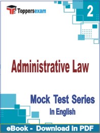 Administrative Law PDF Book In English - Question Paper