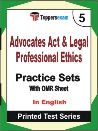 Advocates Act & Legal Professional Ethics Book in English - Mock Test / Practice Set