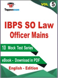IBPS SO Law Officer (Mains) Book in English - Practice Set (VOL.5)