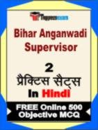 Bihar Anganwadi Supervisor Book in Hindi - Question Paper / Practice Set