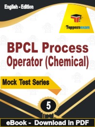 BPCL Process Operator (Chemical) Test PDF Book In English - Practice Set