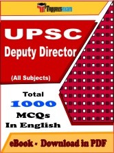 EBook of UPSC DEPUTY DIRECTOR Exam (MCQ) in PDF Format in English