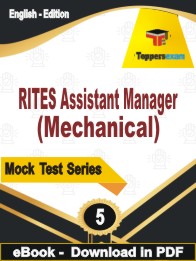 RITES Assistant Manager (Mechanical) Test PDF Book In English - Practice Set